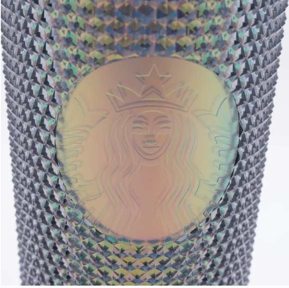2020 Studded Iridescent Shimmer Grey/Black with Straw Lid - Picture 2 of 2